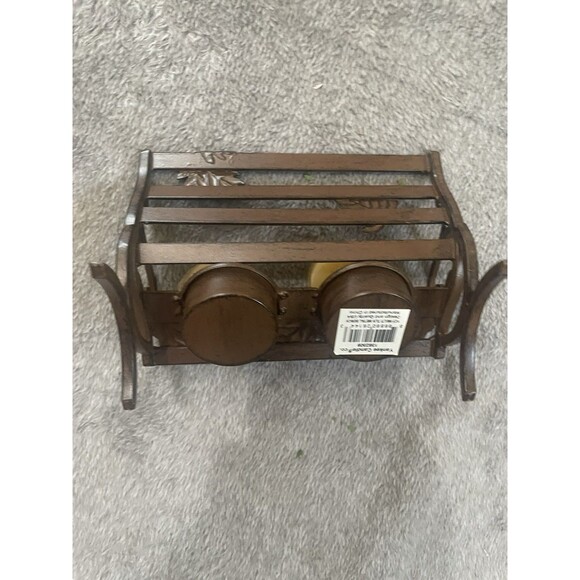 Yankee Candle Tea Light Burner Nature Metal Park Bench - Picture 5 of 8